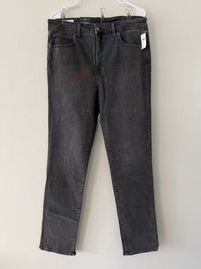 33T 16T GAP High Rise Classic Straight Jeans Black 33 16 Tall Womens